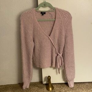 Express Pink V-Neck Sweater